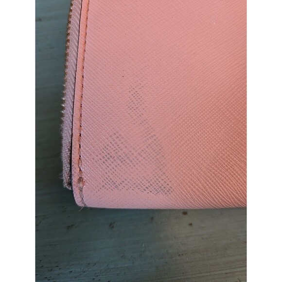 Kate Spade Pink Wallet Zipper, Women Leather Holds Cash Coins Credit Cards 7×3 - Picture 14 of 15